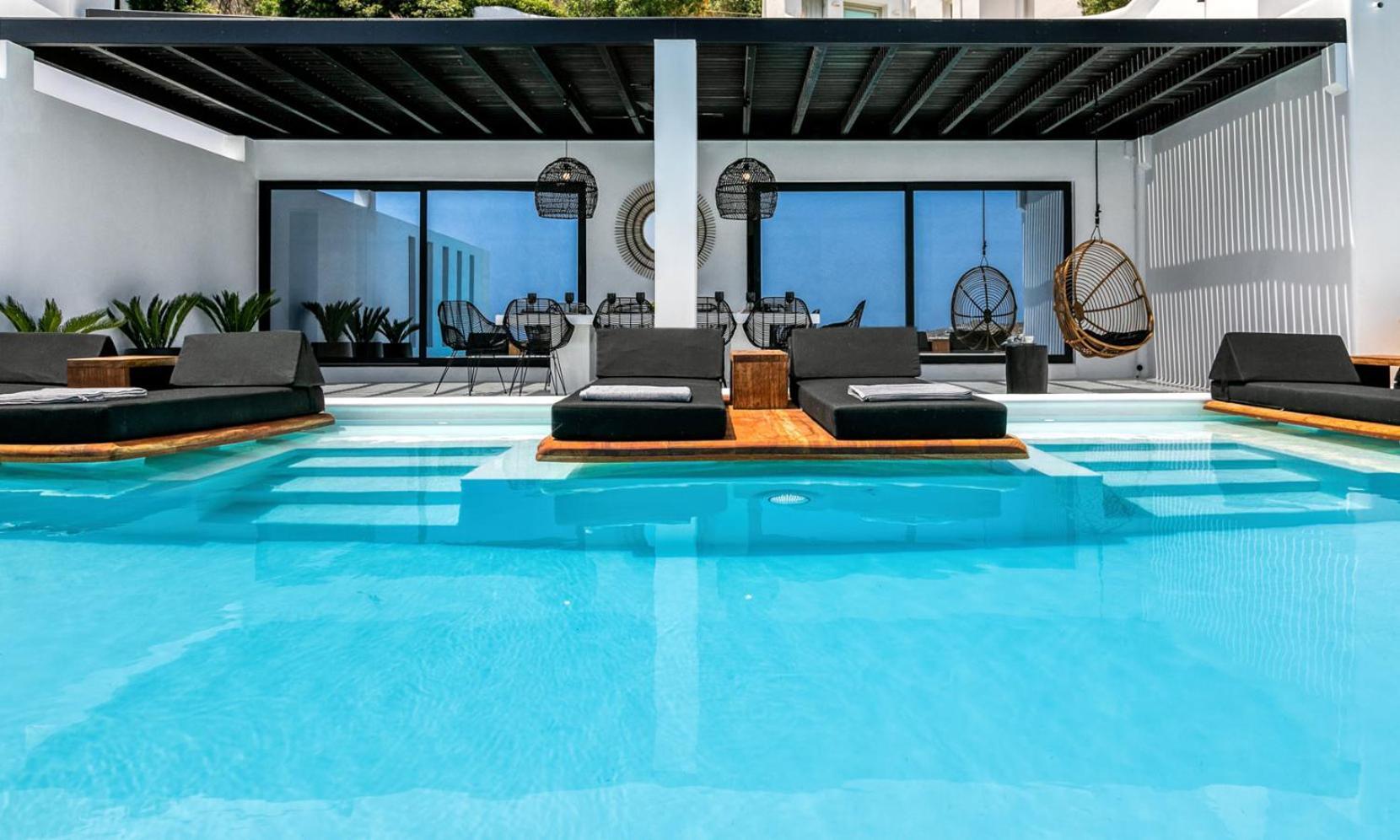 Psarou Black Villa 2 Exteriör bild